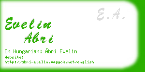 evelin abri business card