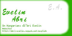 evelin abri business card